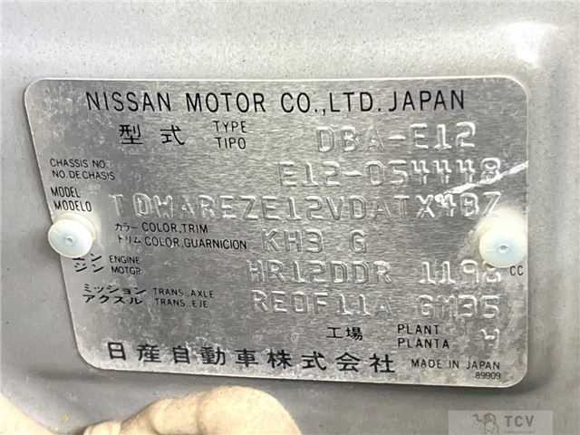 2012 Nissan Note